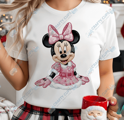 Faux Sequin Christmas DTF Transfers – Various Designs (4"–10")