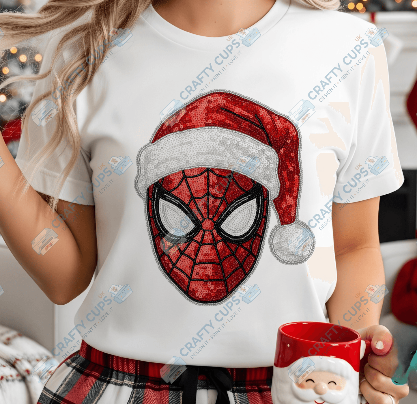 Faux Sequin Christmas DTF Transfers – Various Designs (4"–10")