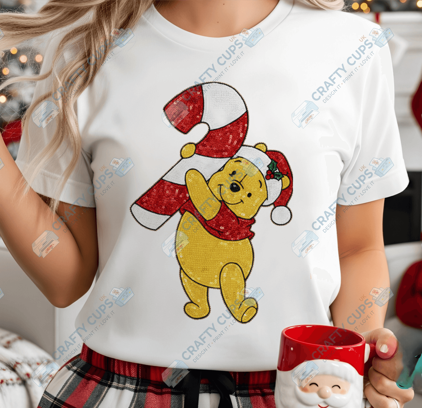 Faux Sequin Christmas DTF Transfers – Various Designs (4"–10")