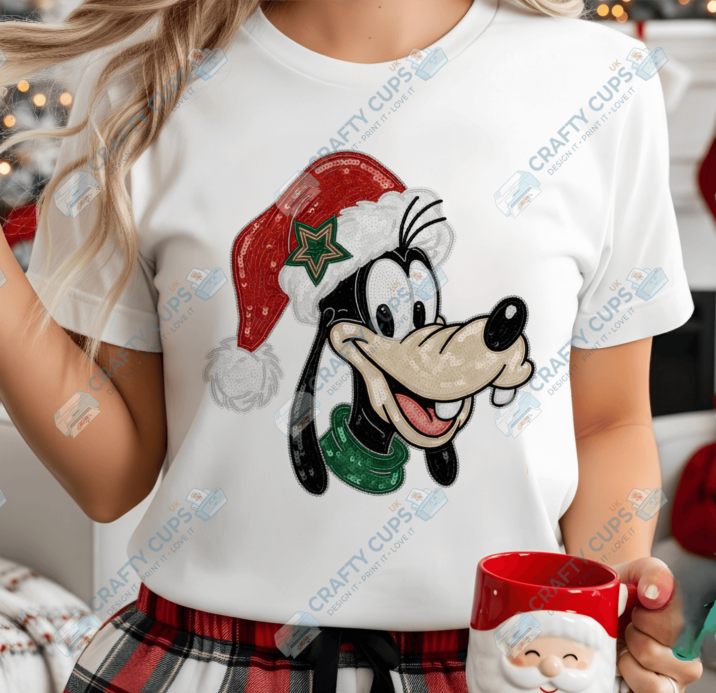 Faux Sequin Christmas DTF Transfers – Various Designs (4"–10")