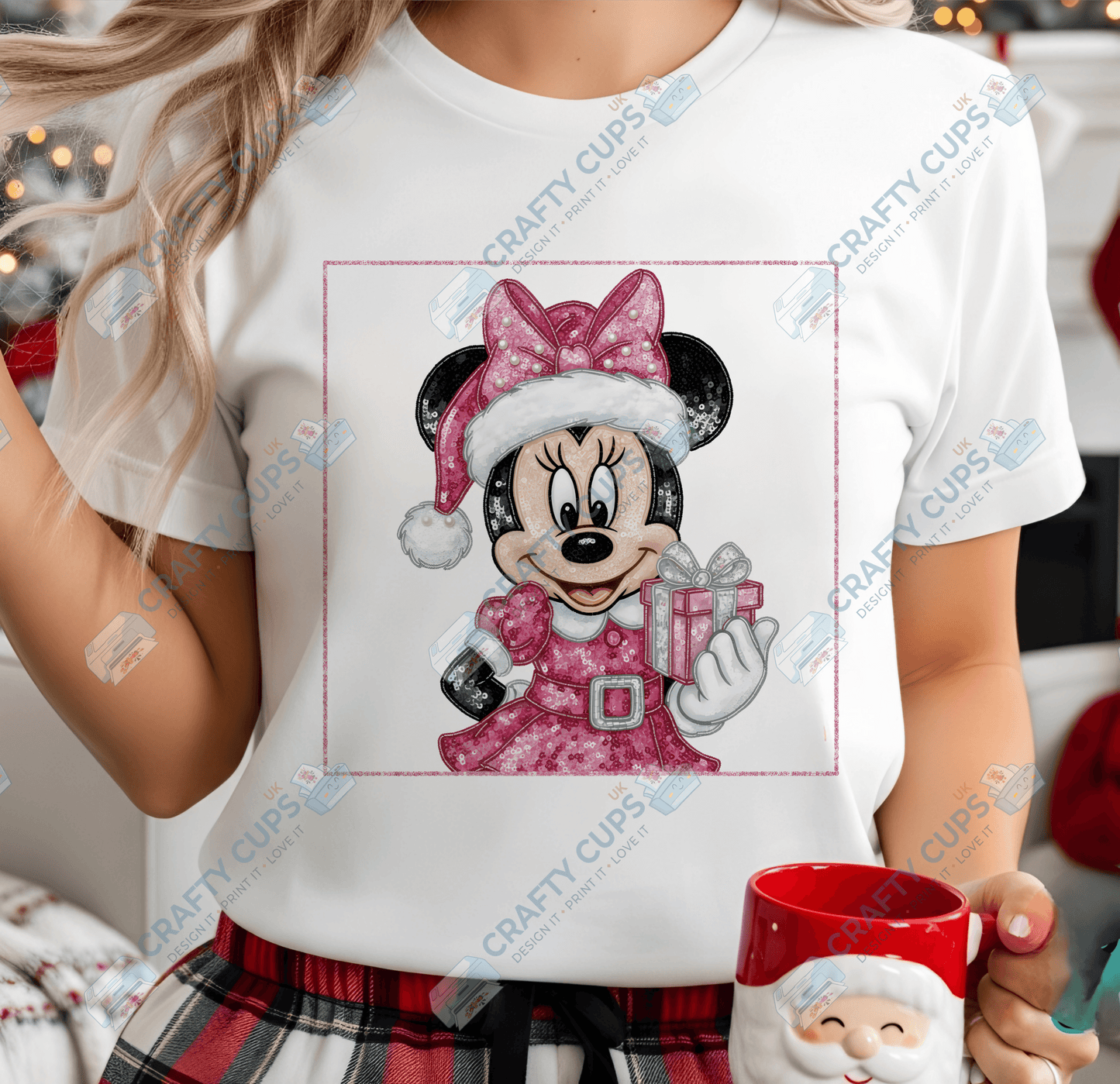 Faux Sequin Christmas DTF Transfers – Various Designs (4"–10")