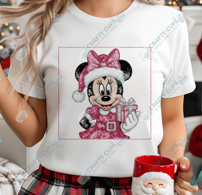 Faux Sequin Christmas DTF Transfers – Various Designs (4"–10")