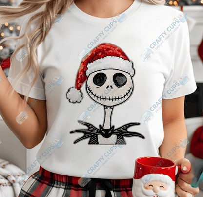 Faux Sequin Christmas DTF Transfers – Various Designs (4"–10")