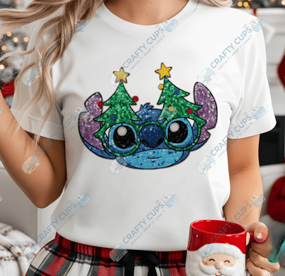 Faux Sequin Christmas DTF Transfers – Various Designs (4"–10")