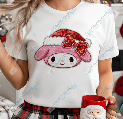 Faux Sequin Christmas DTF Transfers – Various Designs (4"–10")