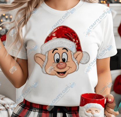 Faux Sequin Christmas DTF Transfers – Various Designs (4"–10")