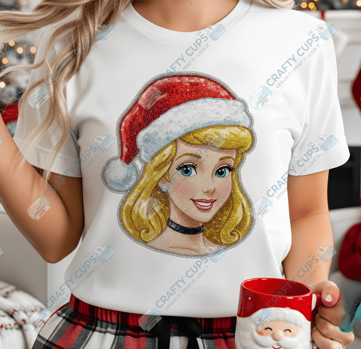 Faux Sequin Christmas DTF Transfers – Various Designs (4"–10")