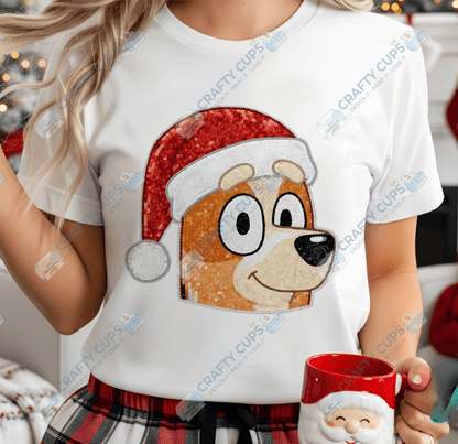 Faux Sequin Christmas DTF Transfers – Various Designs (4"–10")