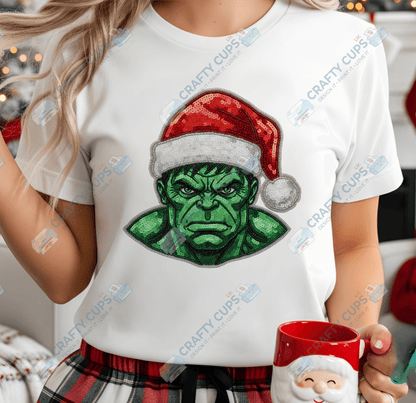 Faux Sequin Christmas DTF Transfers – Various Designs (4"–10")