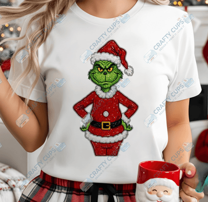 Faux Sequin Christmas DTF Transfers – Various Designs (4"–10")