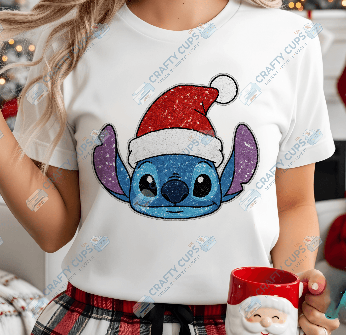 Faux Sequin Christmas DTF Transfers – Various Designs (4"–10")