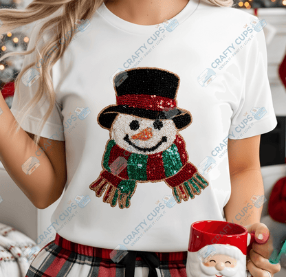 Faux Sequin Christmas DTF Transfers – Various Designs (4"–10")