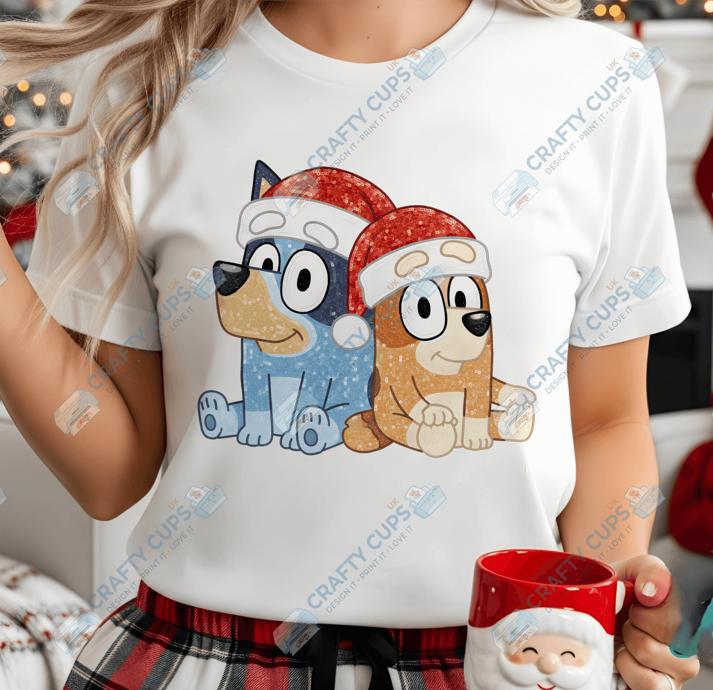 Faux Sequin Christmas DTF Transfers – Various Designs (4"–10")