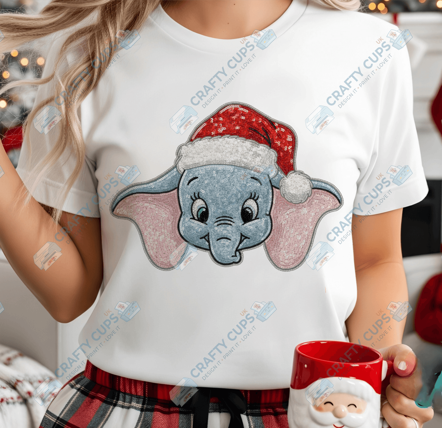 Faux Sequin Christmas DTF Transfers – Various Designs (4"–10")