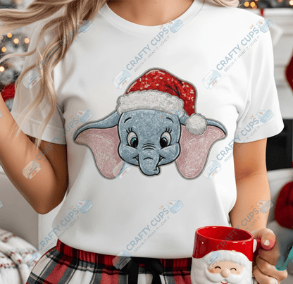 Faux Sequin Christmas DTF Transfers – Various Designs (4"–10")