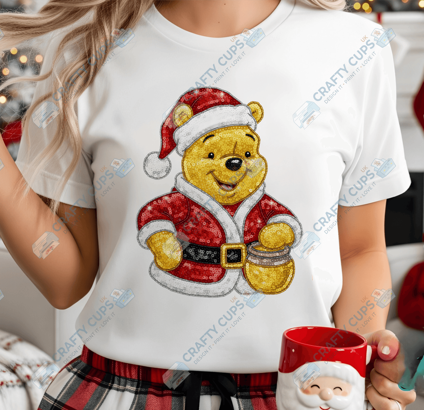 Faux Sequin Christmas DTF Transfers – Various Designs (4"–10")