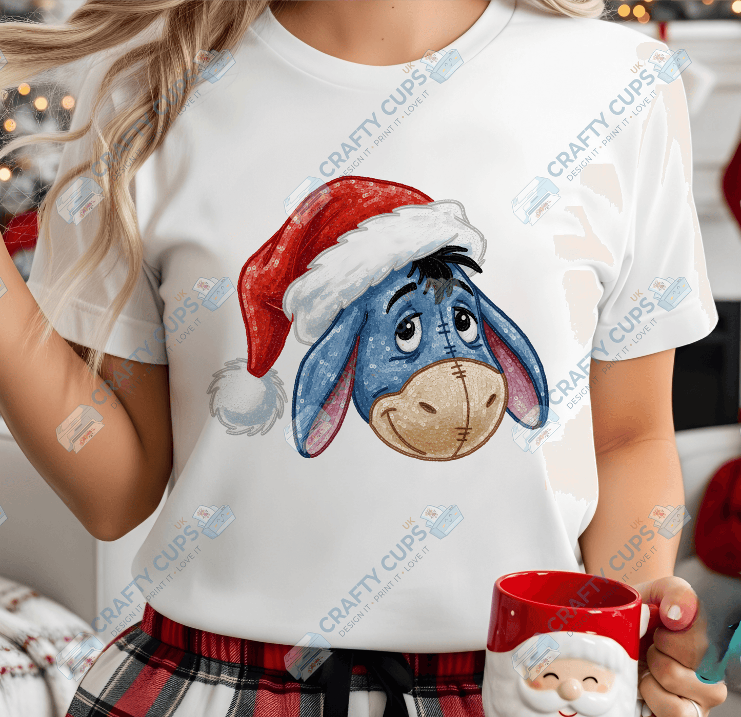 Faux Sequin Christmas DTF Transfers – Various Designs (4"–10")