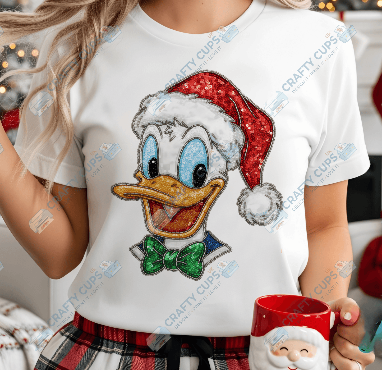 Faux Sequin Christmas DTF Transfers – Various Designs (4"–10")