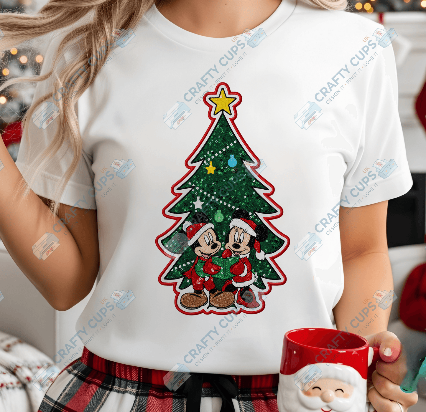 Faux Sequin Christmas DTF Transfers – Various Designs (4"–10")