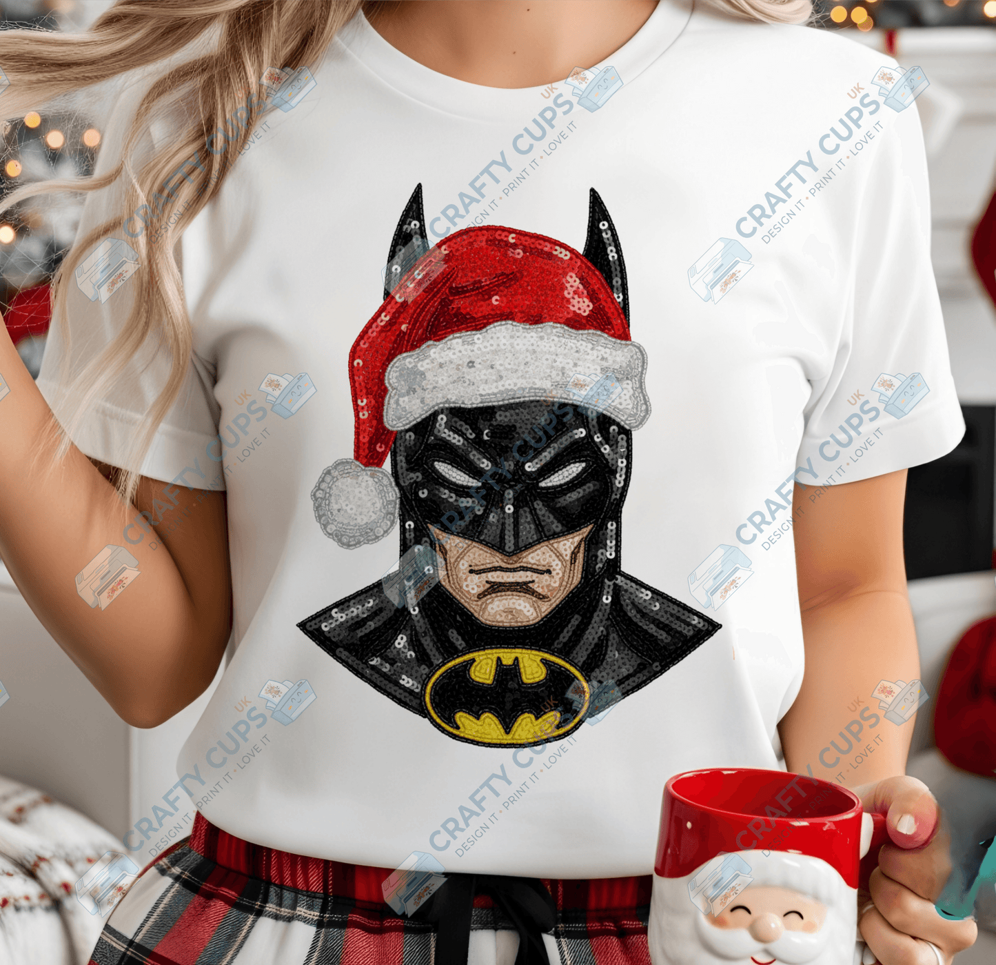 Faux Sequin Christmas DTF Transfers – Various Designs (4"–10")