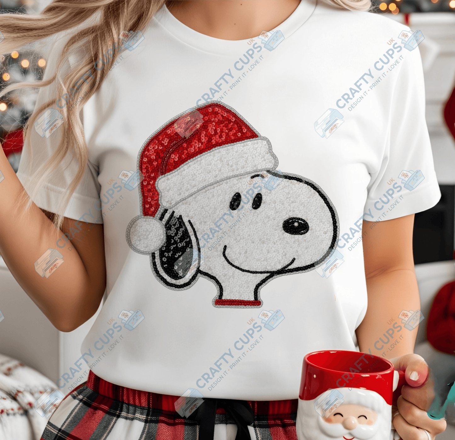 Faux Sequin Christmas DTF Transfers – Various Designs (4"–10")