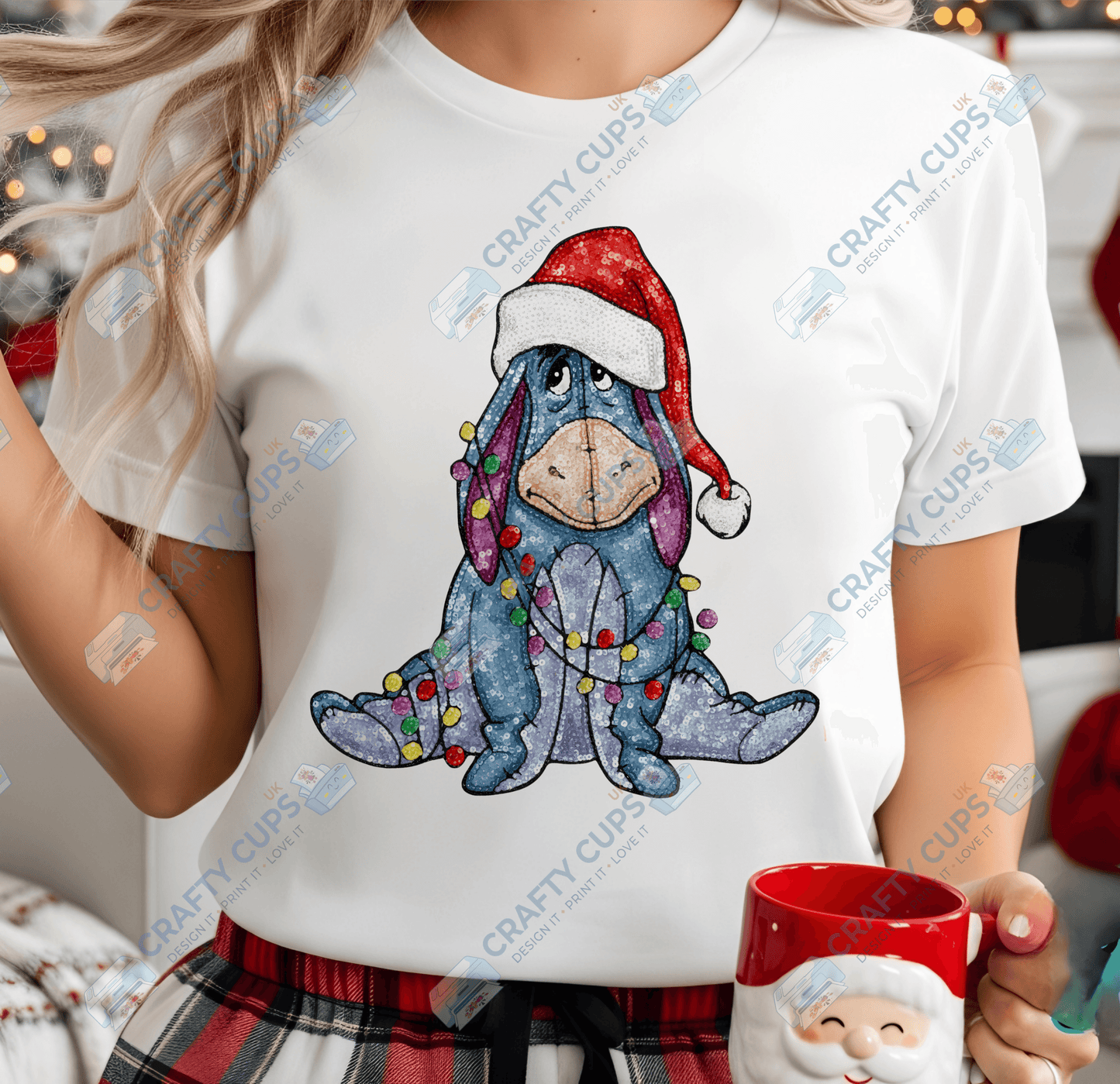 Faux Sequin Christmas DTF Transfers – Various Designs (4"–10")