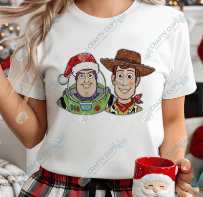 Faux Sequin Christmas DTF Transfers – Various Designs (4"–10")