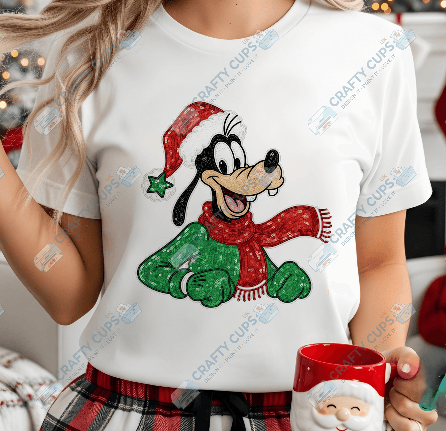 Faux Sequin Christmas DTF Transfers – Various Designs (4"–10")