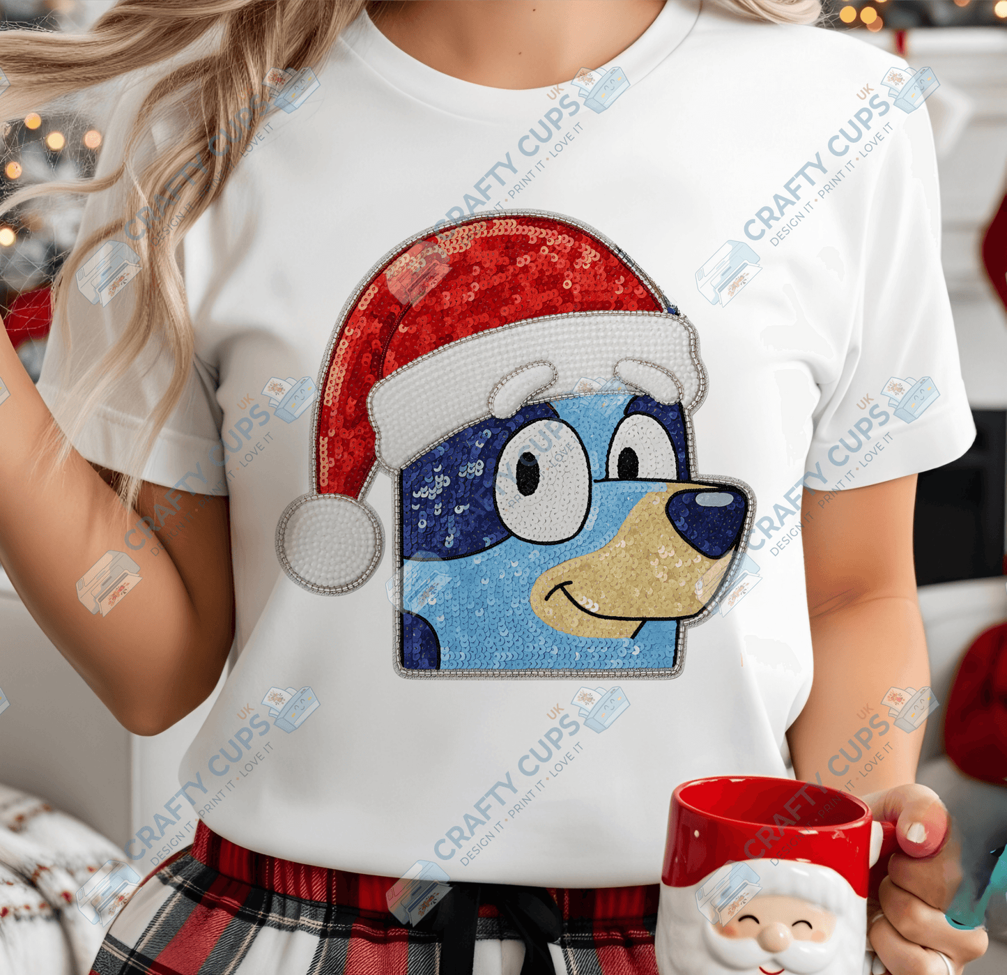 Faux Sequin Christmas DTF Transfers – Various Designs (4"–10")