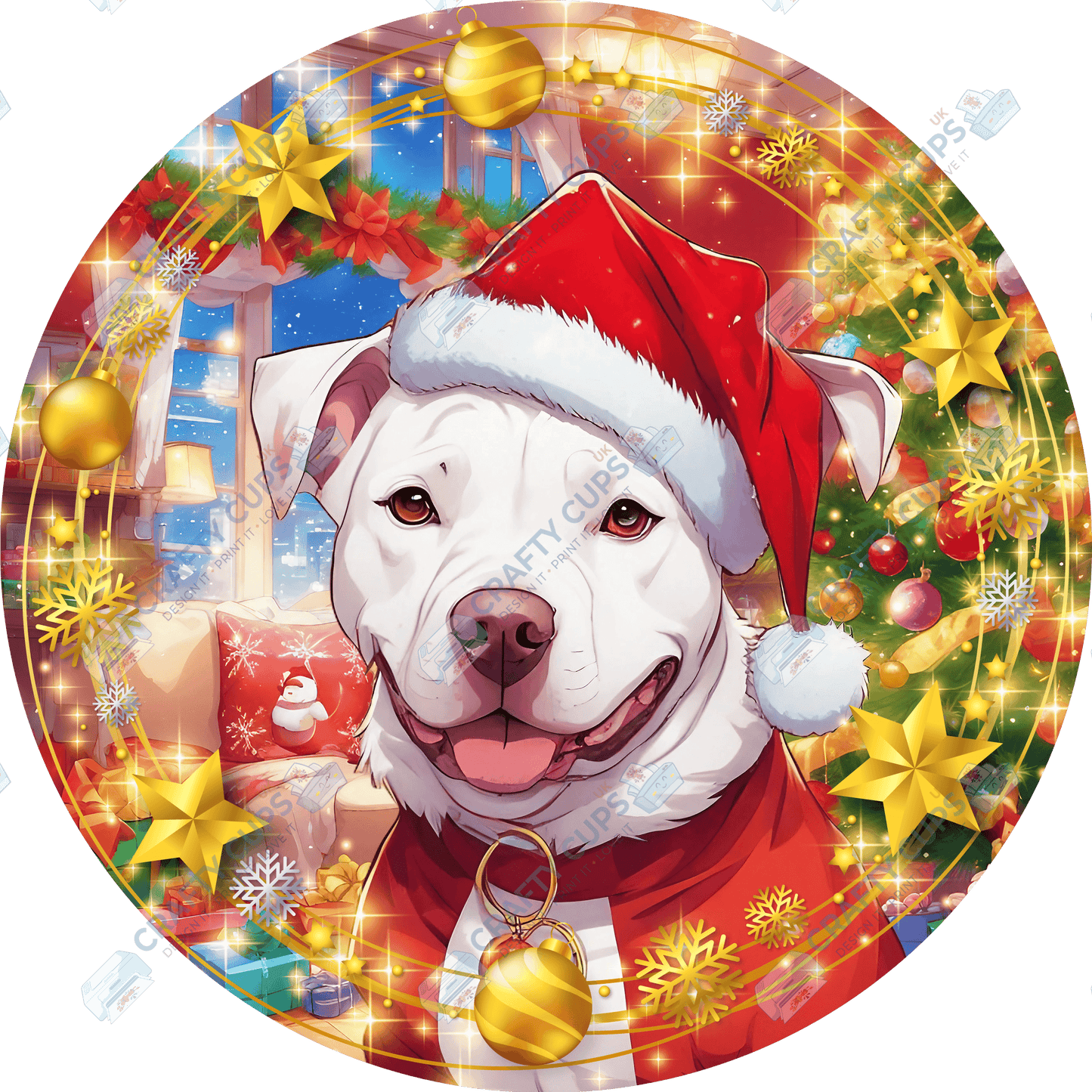 Christmas Dog Breeds DTF Transfer – Exclusive Secret Sub Design | Various Sizes – Crafty Cups UK