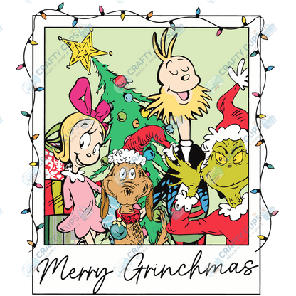 Grinch DTF Transfers – Various Christmas Designs & Sizes (4"–10")