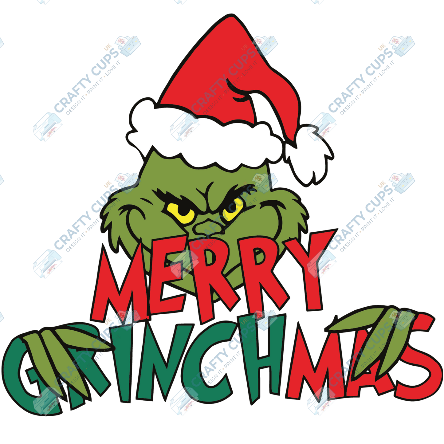 Grinch DTF Transfers – Various Christmas Designs & Sizes (4"–10")