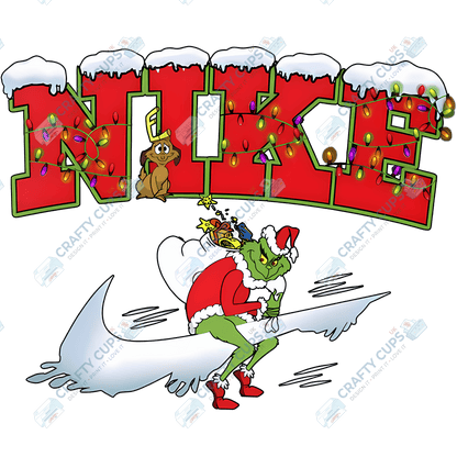 Grinch DTF Transfers – Various Christmas Designs & Sizes (4"–10")