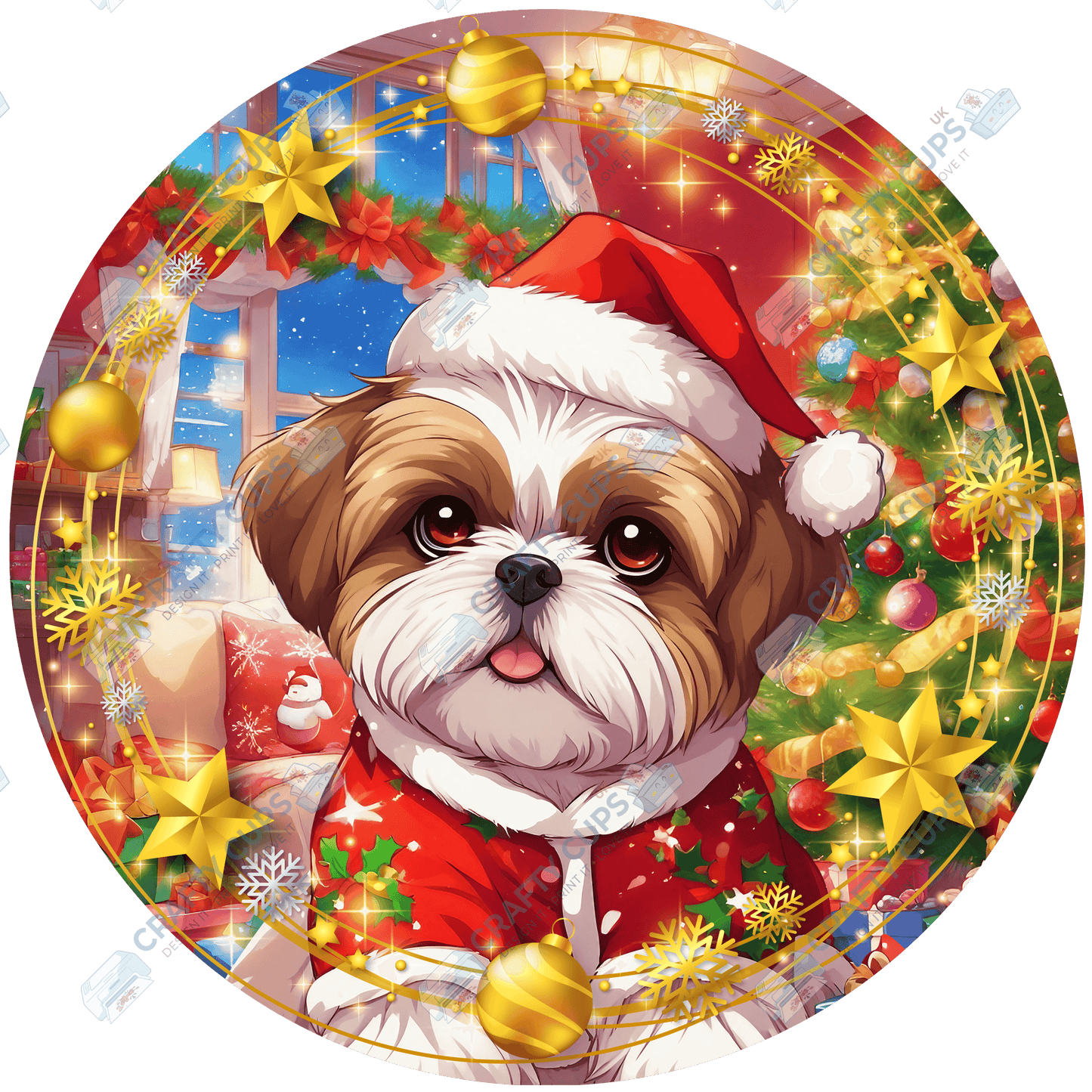 Christmas Dog Breeds DTF Transfer – Part 5 of 6 | Exclusive Secret Sub Design | Various Sizes – Crafty Cups UK