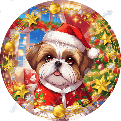 Christmas Dog Breeds DTF Transfer – Exclusive Secret Sub Design | Various Sizes – Crafty Cups UK