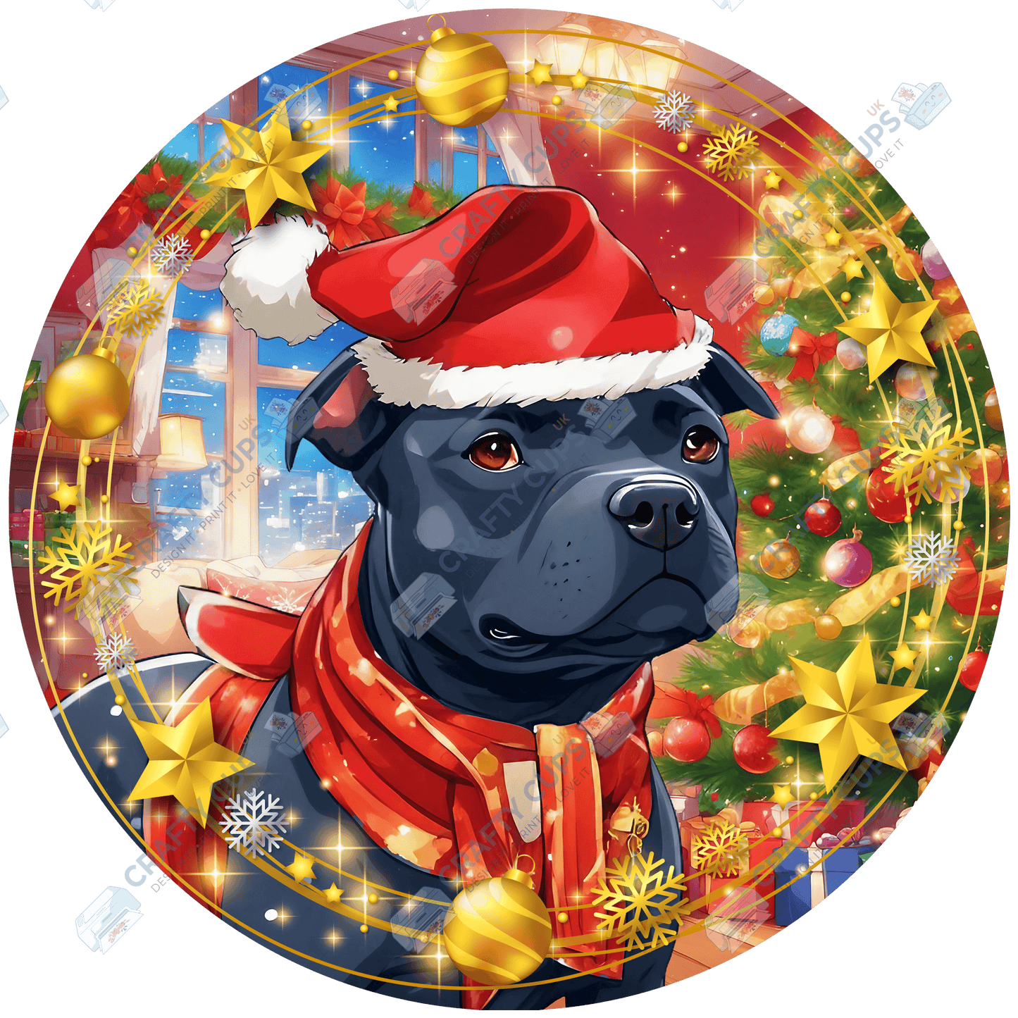 Christmas Dog Breeds DTF Transfer – Part 6 of 6 | Exclusive Secret Sub Design | Various Sizes – Crafty Cups UK