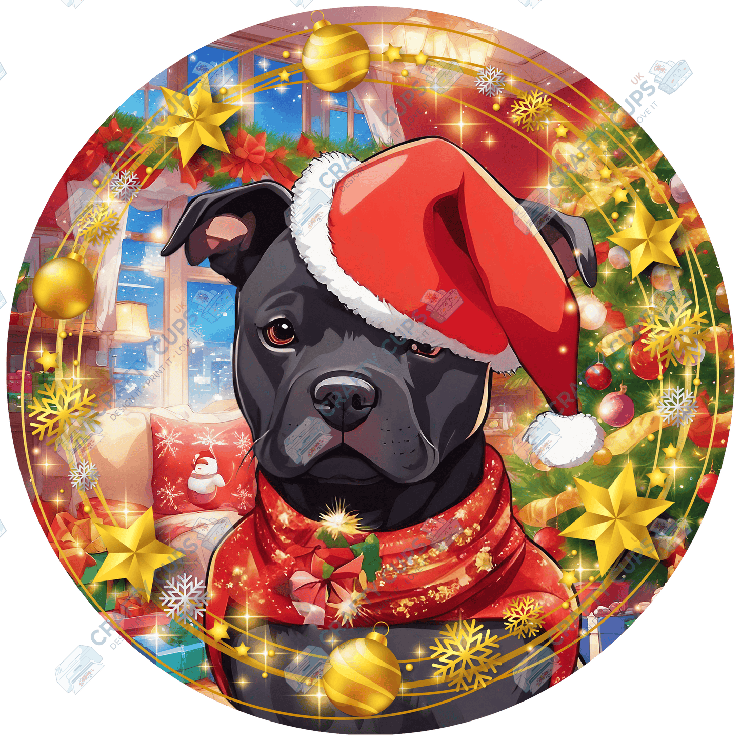 Christmas Dog Breeds DTF Transfer – Part 6 of 6 | Exclusive Secret Sub Design | Various Sizes – Crafty Cups UK