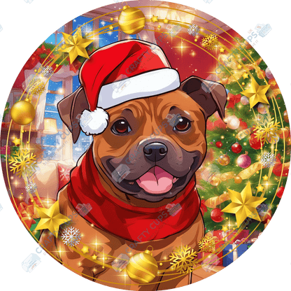 Christmas Dog Breeds DTF Transfer – Exclusive Secret Sub Design | Various Sizes – Crafty Cups UK
