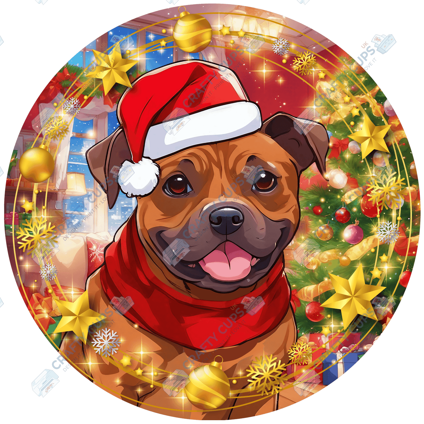 Christmas Dog Breeds DTF Transfer – Part 6 of 6 | Exclusive Secret Sub Design | Various Sizes – Crafty Cups UK