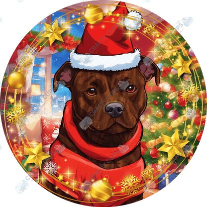 Christmas Dog Breeds DTF Transfer – Exclusive Secret Sub Design | Various Sizes – Crafty Cups UK