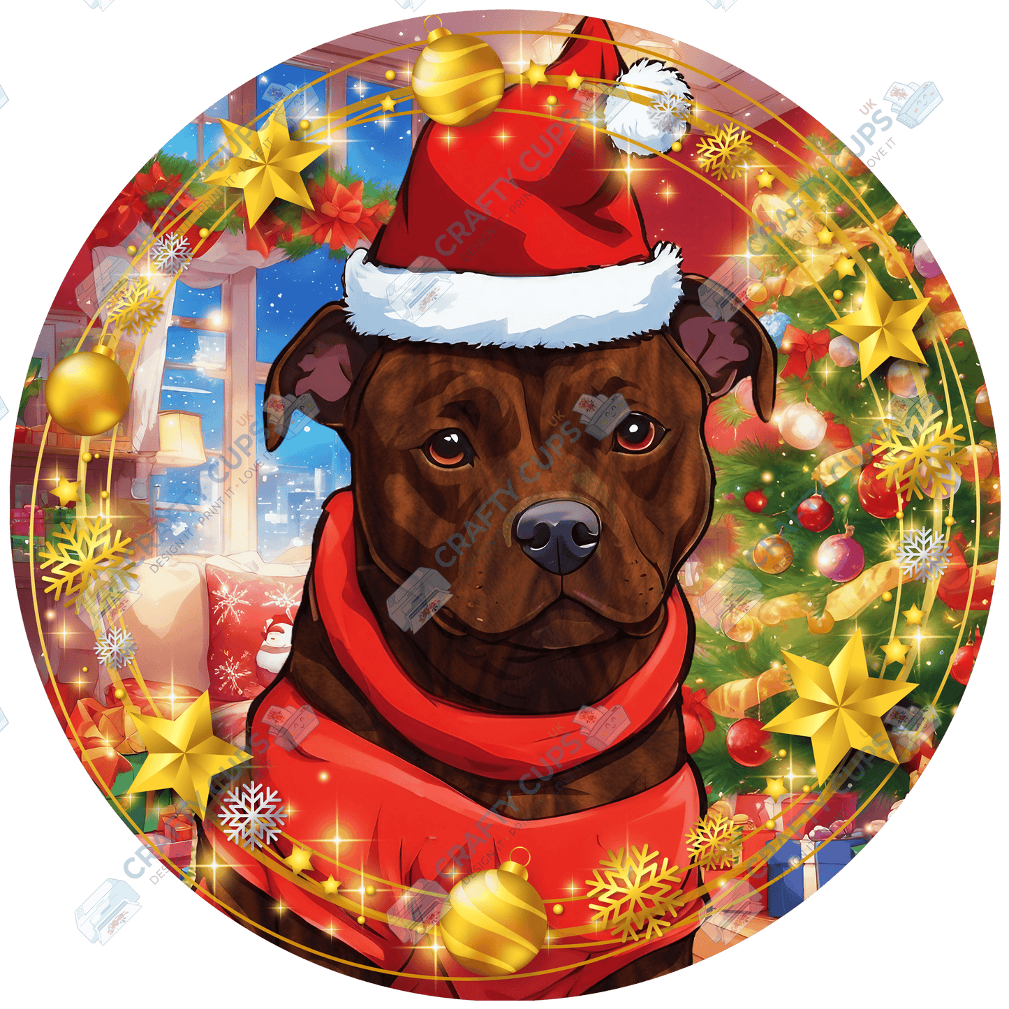 Christmas Dog Breeds DTF Transfer – Part 6 of 6 | Exclusive Secret Sub Design | Various Sizes – Crafty Cups UK