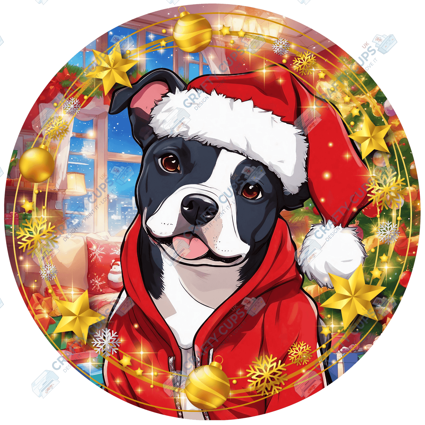 Christmas Dog Breeds DTF Transfer – Part 6 of 6 | Exclusive Secret Sub Design | Various Sizes – Crafty Cups UK