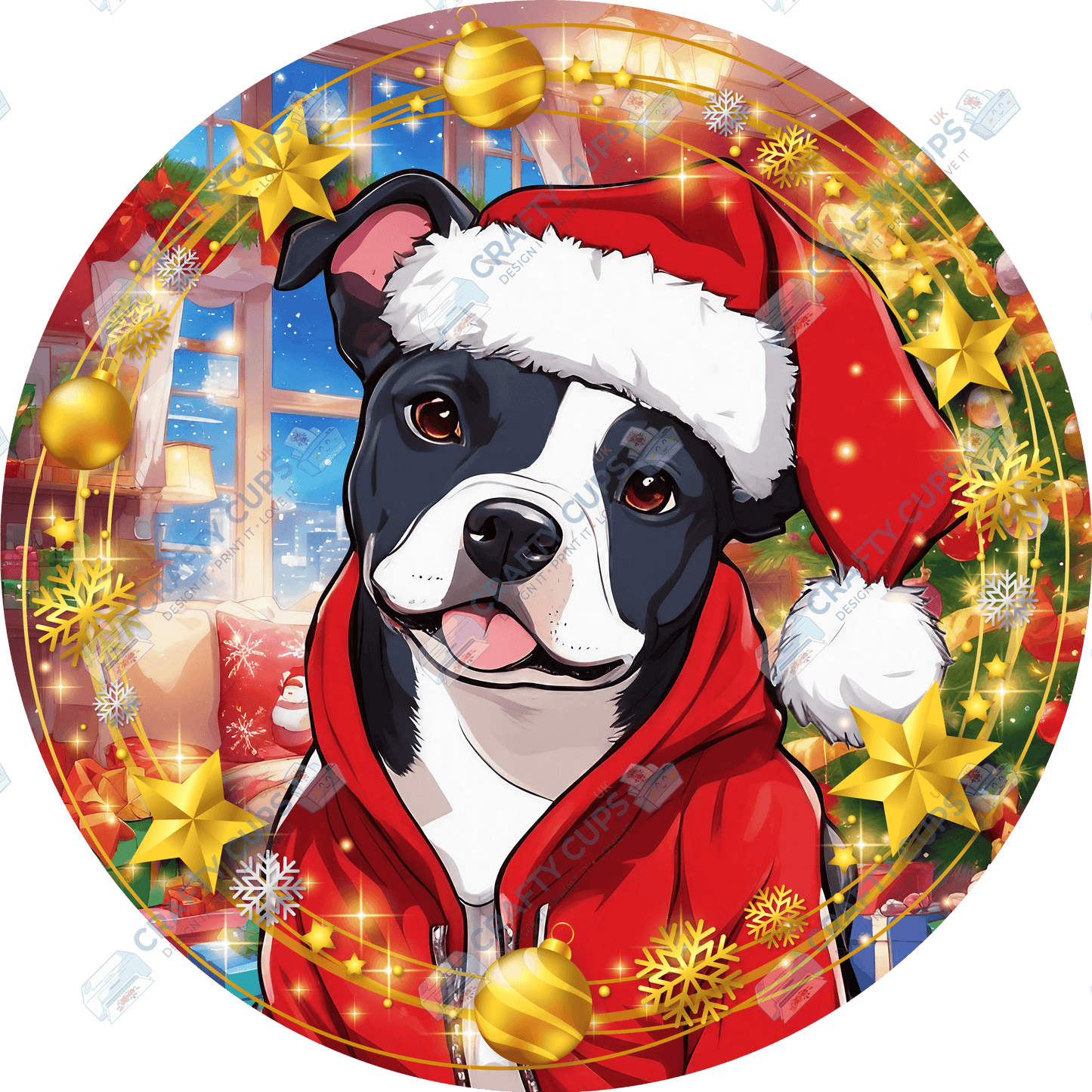 Christmas Dog Breeds DTF Transfer – Exclusive Secret Sub Design | Various Sizes – Crafty Cups UK