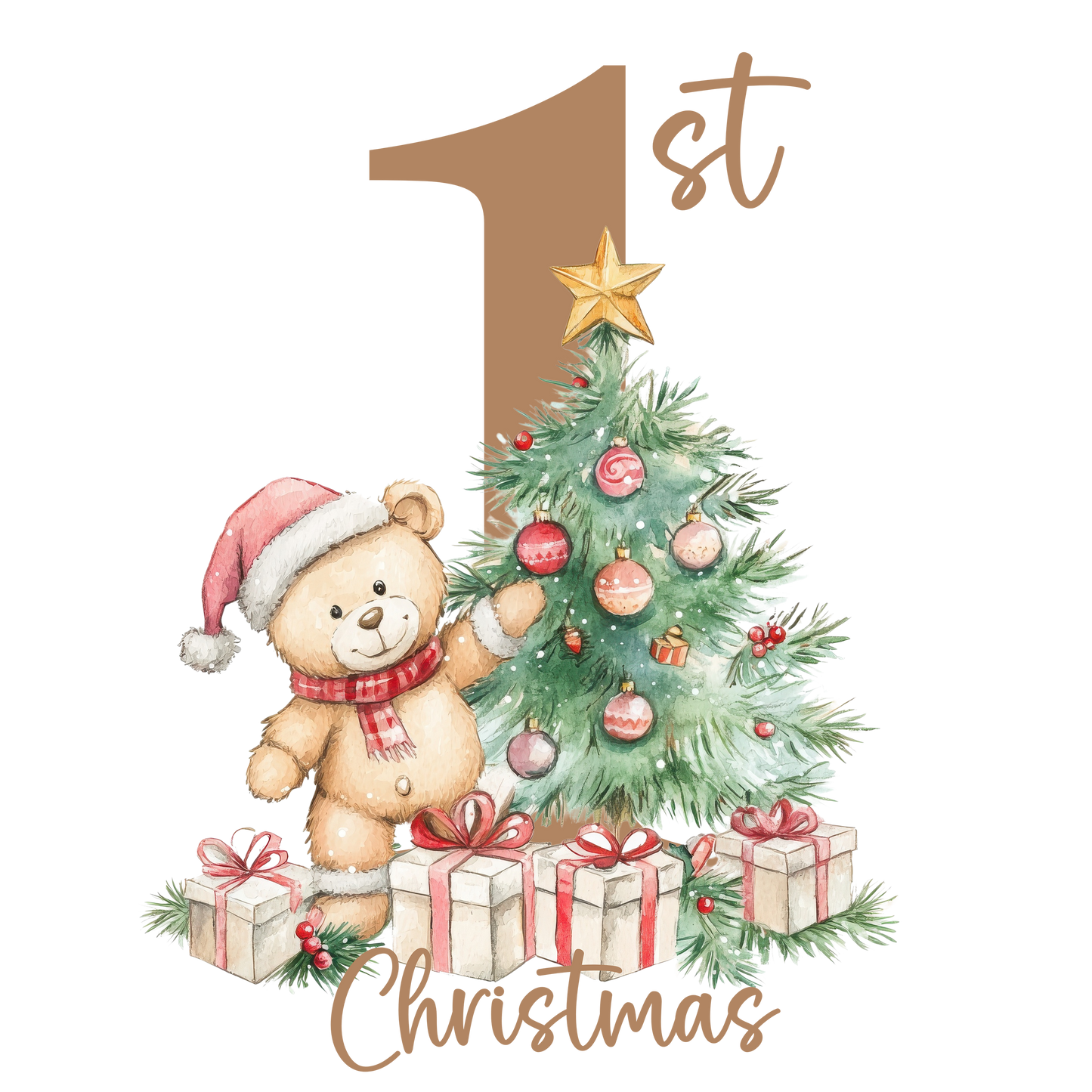 My First Christmas 8 Inch DTF