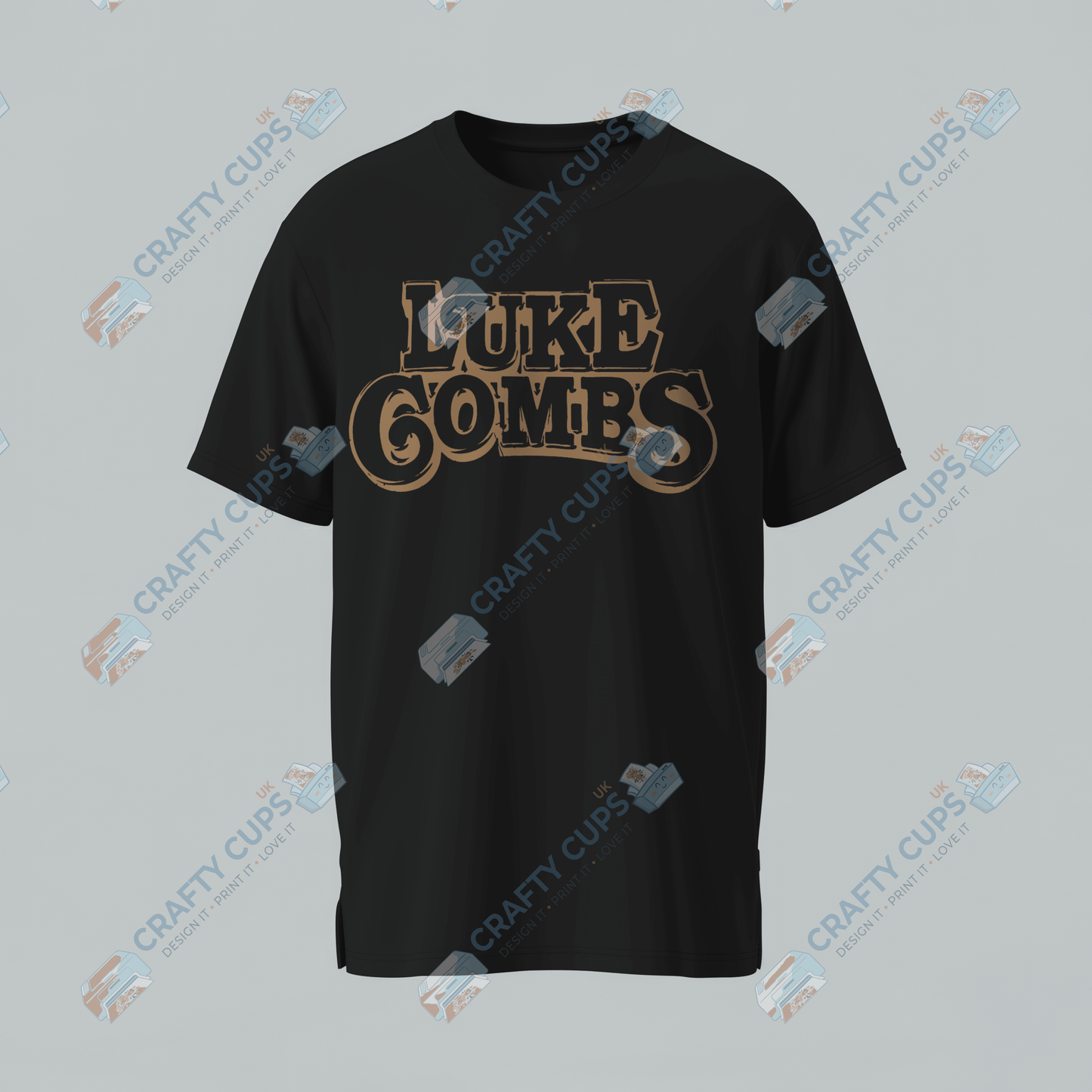 Luke Combs DTF Transfer Set | Front & Back T-Shirt Designs | 12-Inch Size | For Black T-Shirts Only | Country Music DTF Print