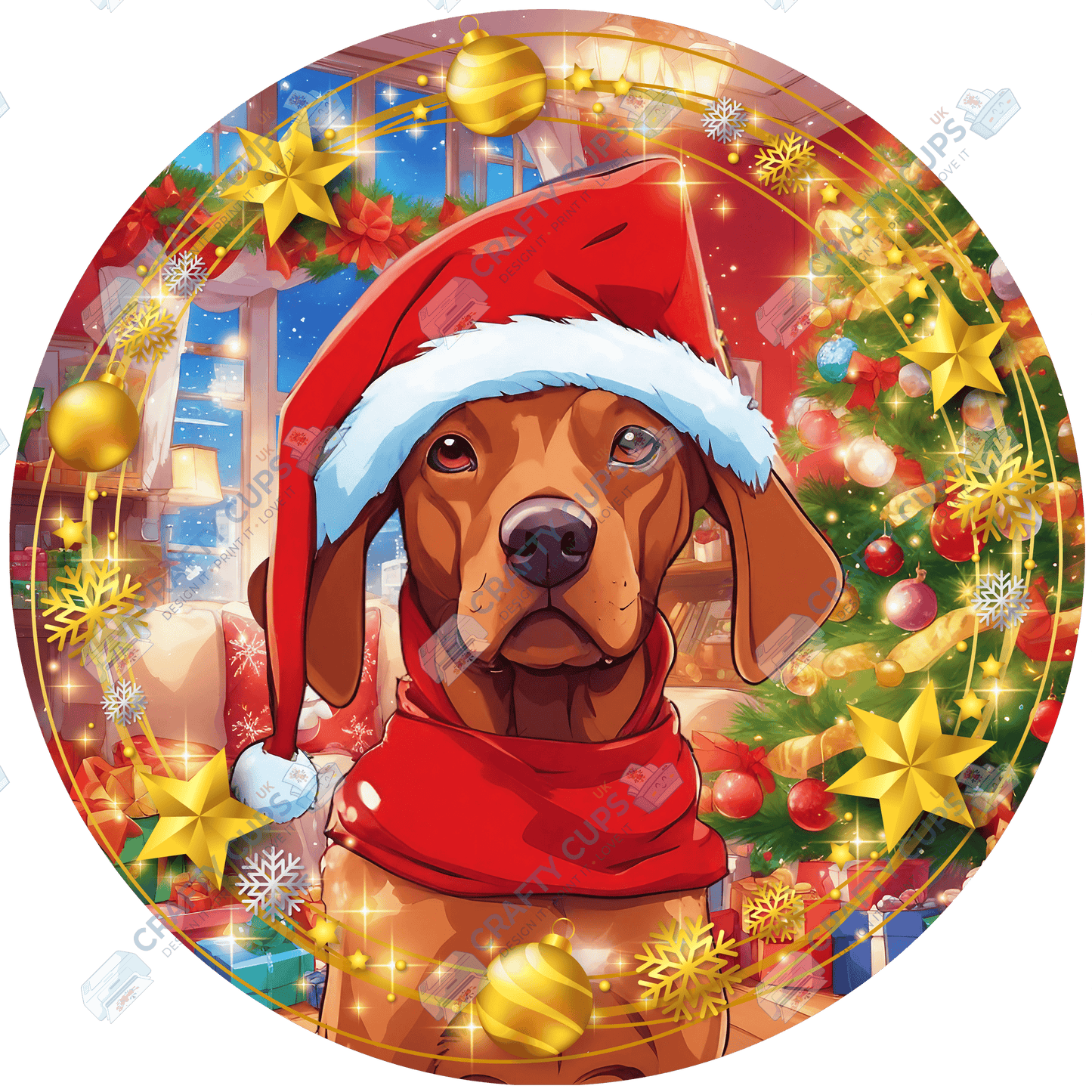 Christmas Dog Breeds DTF Transfer – Part 6 of 6 | Exclusive Secret Sub Design | Various Sizes – Crafty Cups UK