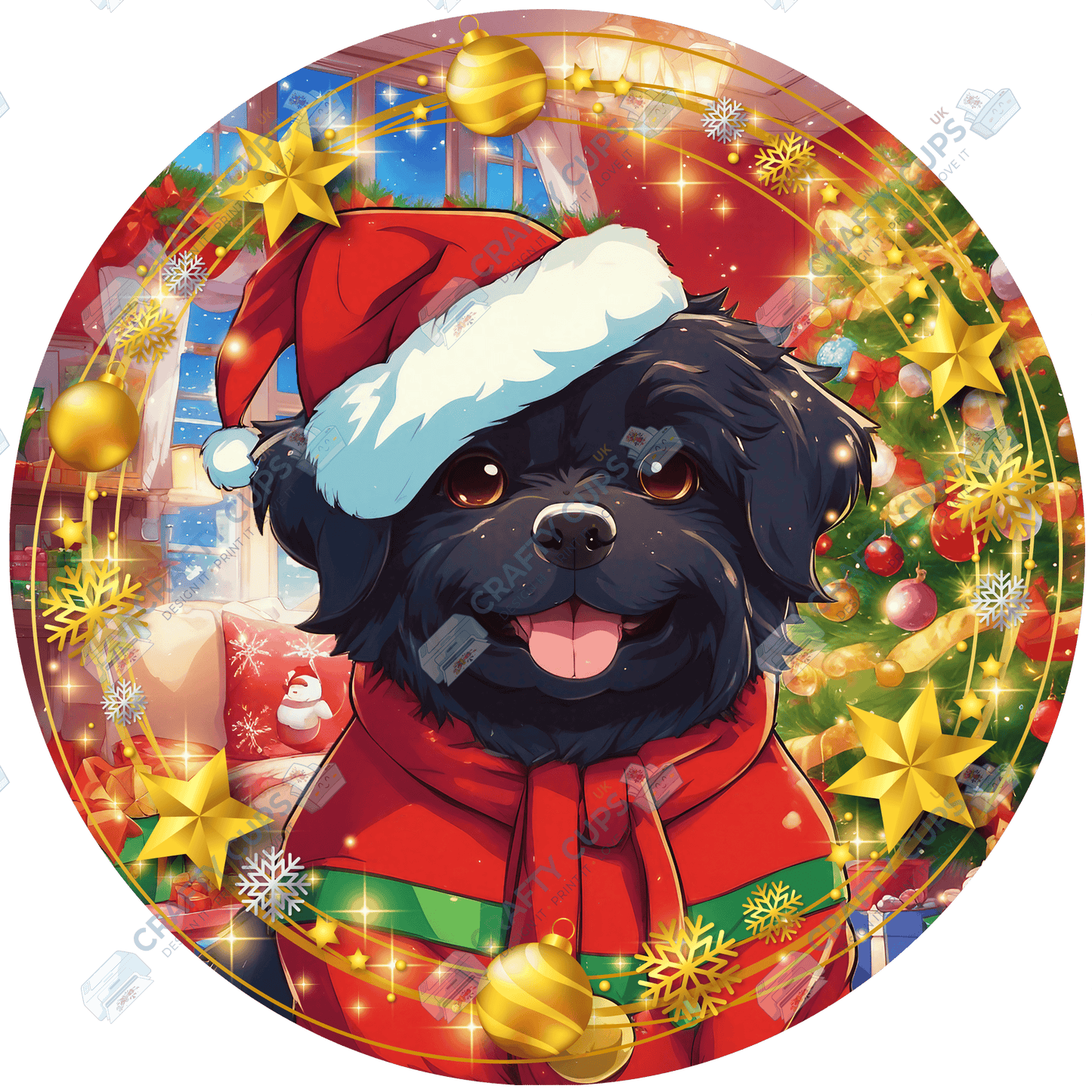 Christmas Dog Breeds DTF Transfer – Part 6 of 6 | Exclusive Secret Sub Design | Various Sizes – Crafty Cups UK