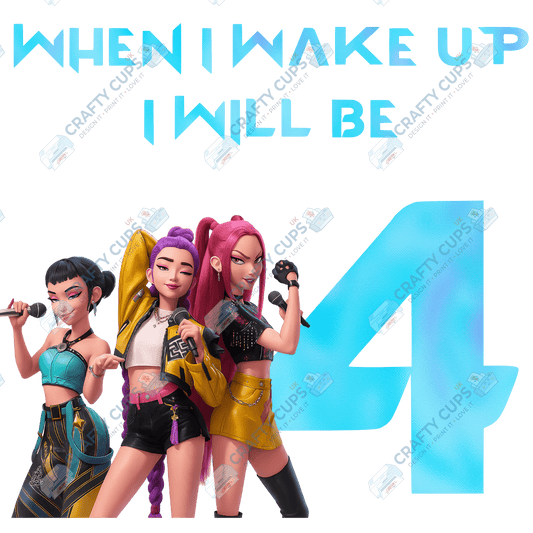 When I Wake Up, I Will Be…” DTF Transfer – Various Designs & Sizes (Series One, Part One of Two), Heat Press Ready