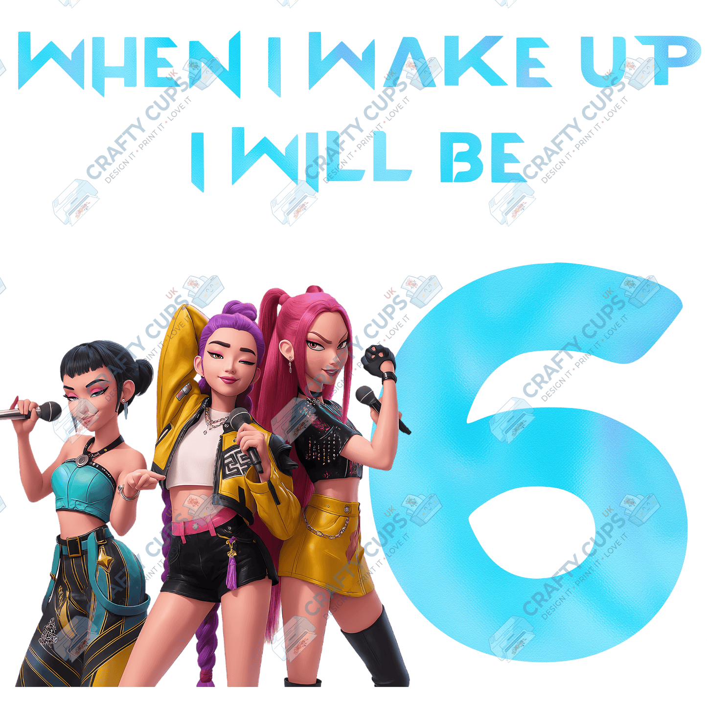 When I Wake Up, I Will Be…” DTF Transfer – Various Designs & Sizes (Series One, Part One of Two), Heat Press Ready