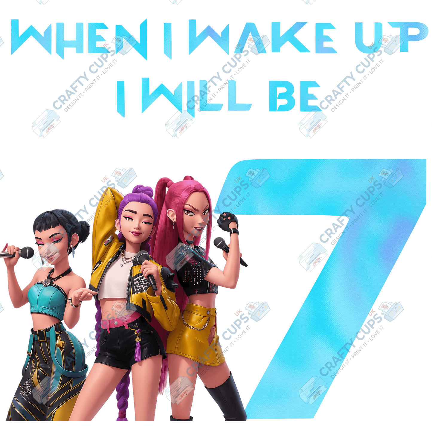 When I Wake Up, I Will Be…” DTF Transfer – Various Designs & Sizes (Series One, Part One of Two), Heat Press Ready